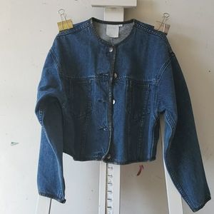 Vintage Esprit cropped jean jacket